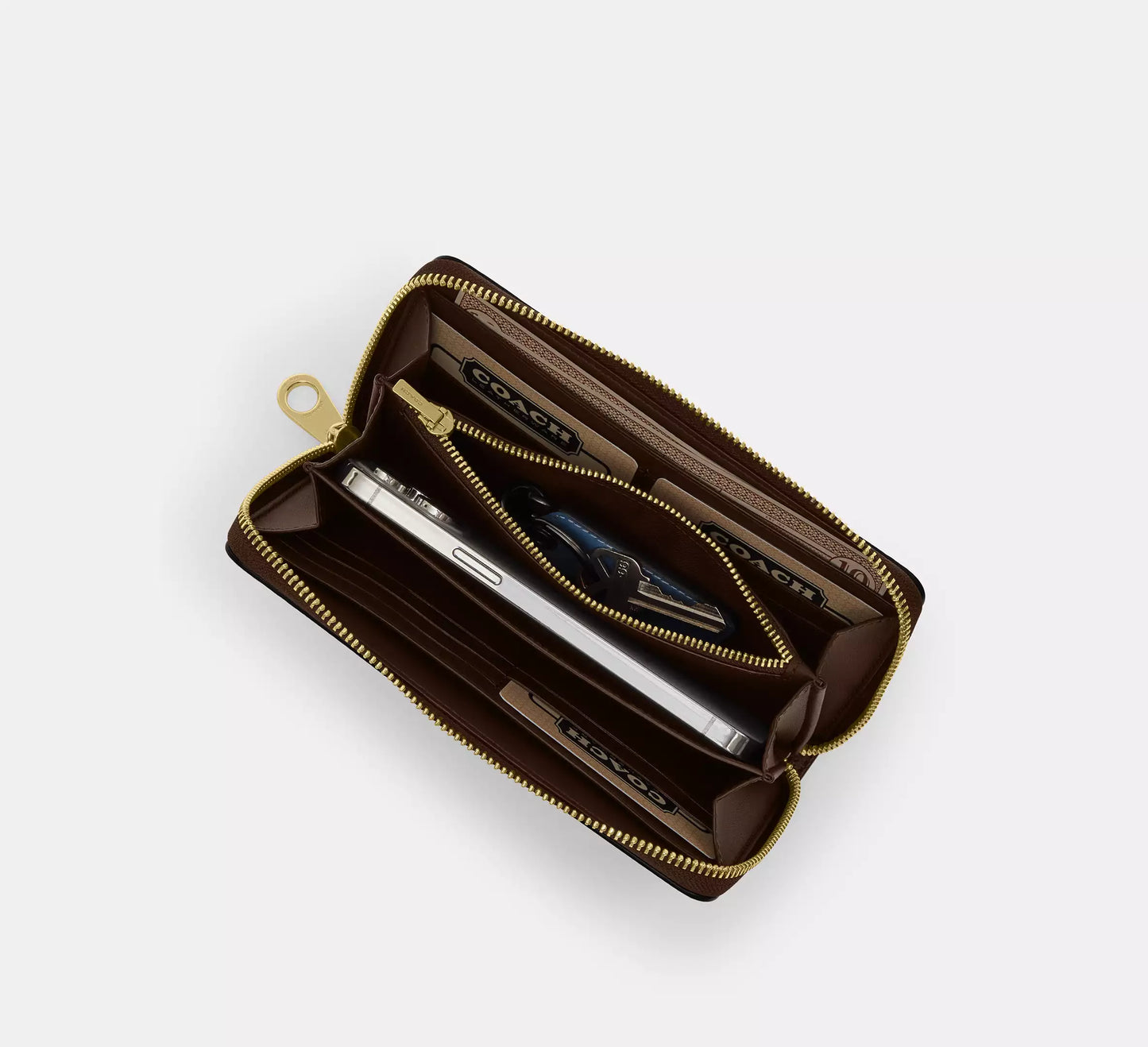 Long Zip Around Wallet In Signature Canvas *Pre Order*
