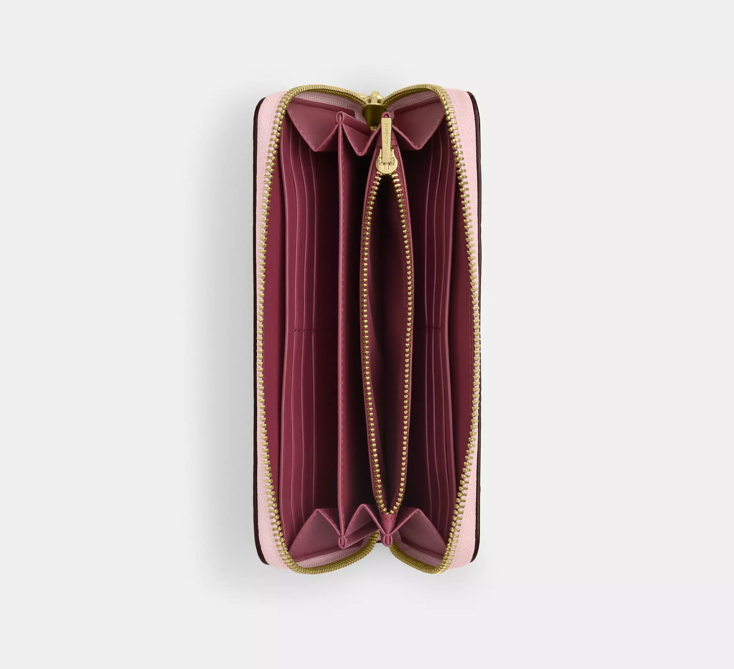 Long Zip Around Wallet In Signature Canvas *Pre Order*