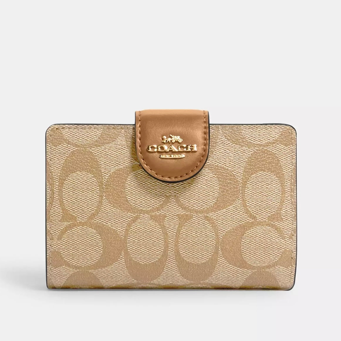 Medium Corner Zip Wallet in Signature Canvas *Pre Order*