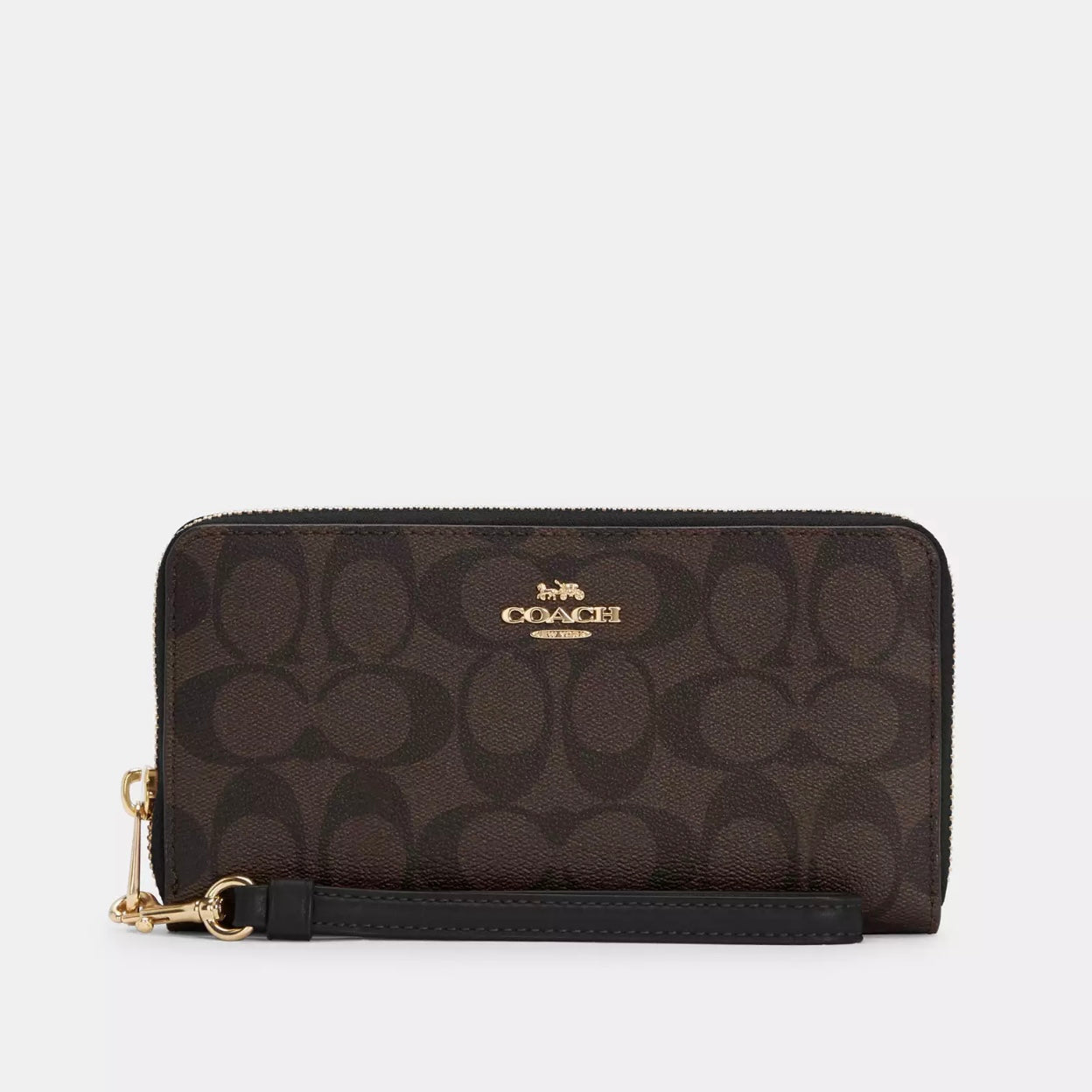 Long Zip Around Wallet in Signature Canvas *Pre Order*