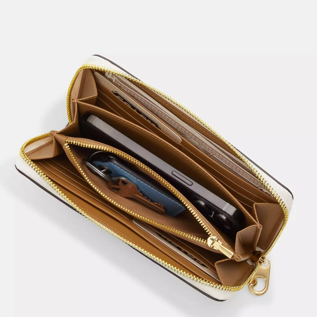 Long Zip Around Wallet in Signature Canvas *Pre Order*