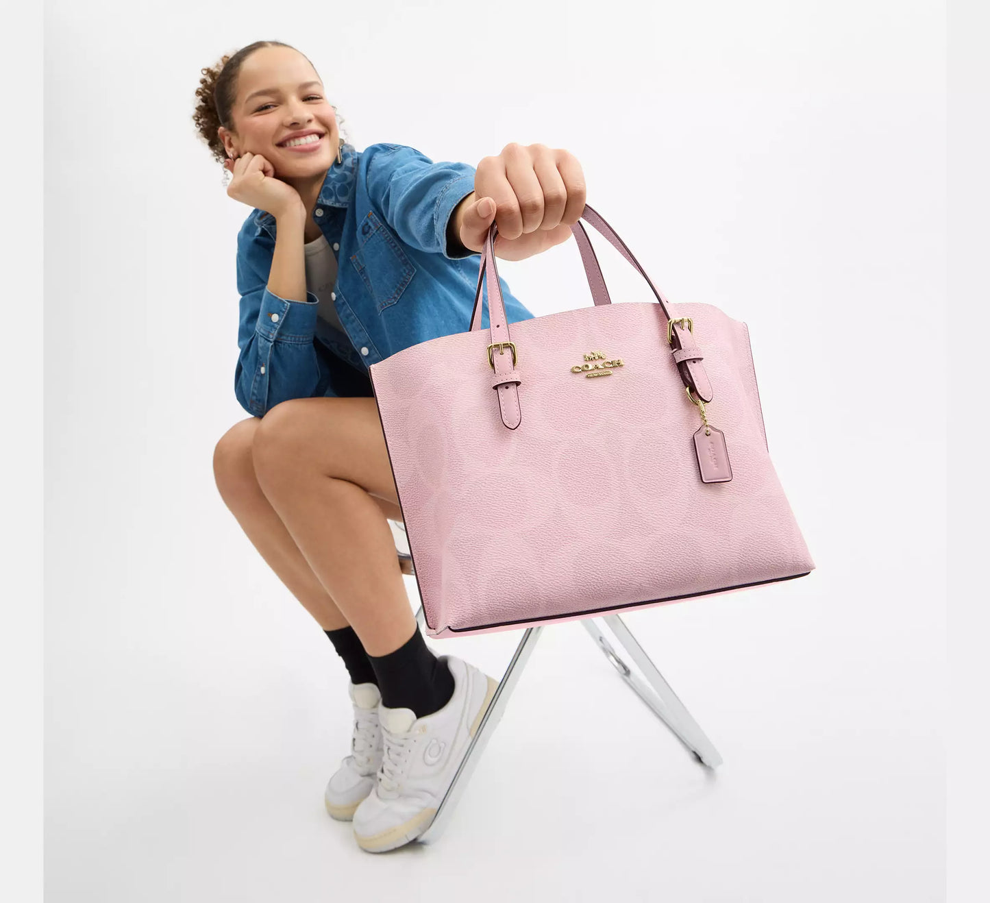Mollie Tote Bag 25 In Signature Canvas *Pre Order*