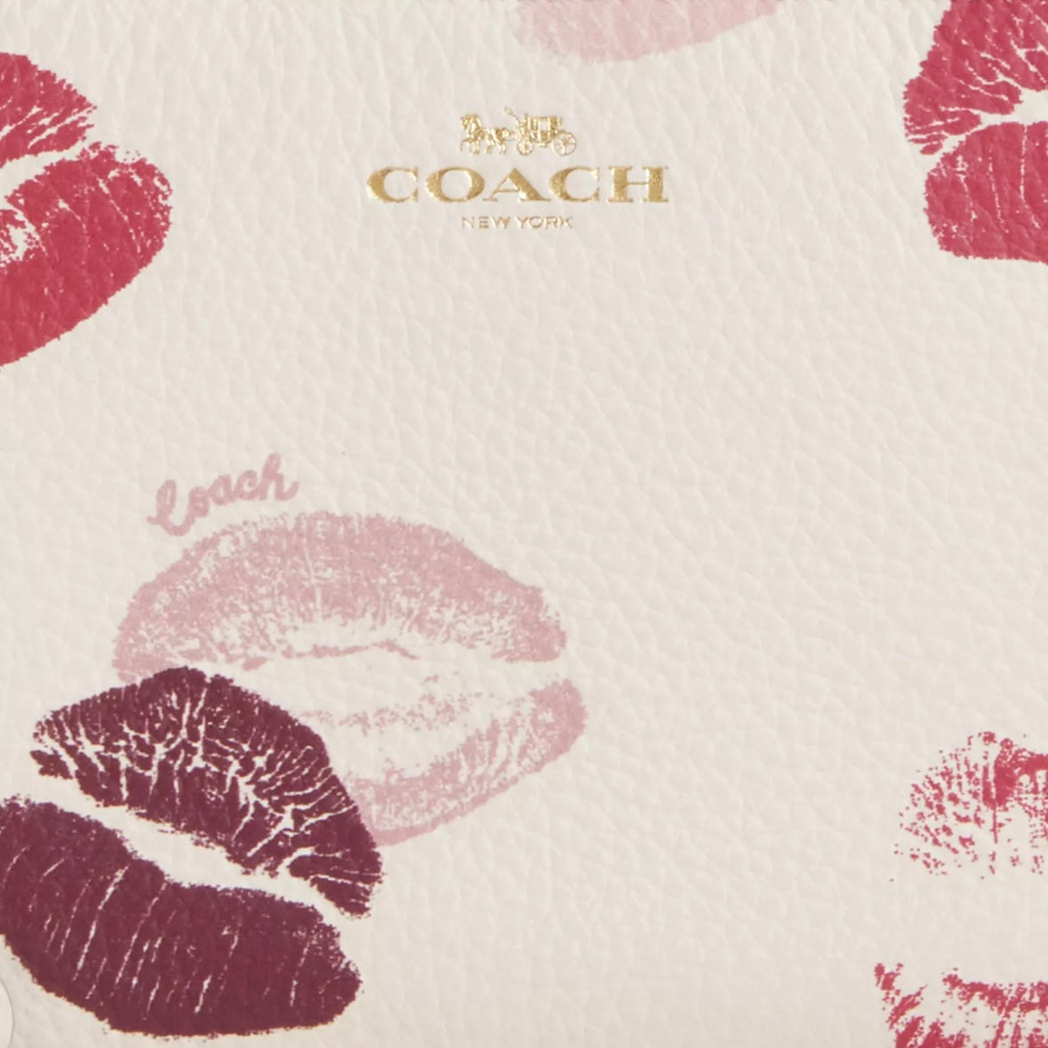 Corner Zip Wristlet With Lips Print *Pre Order*