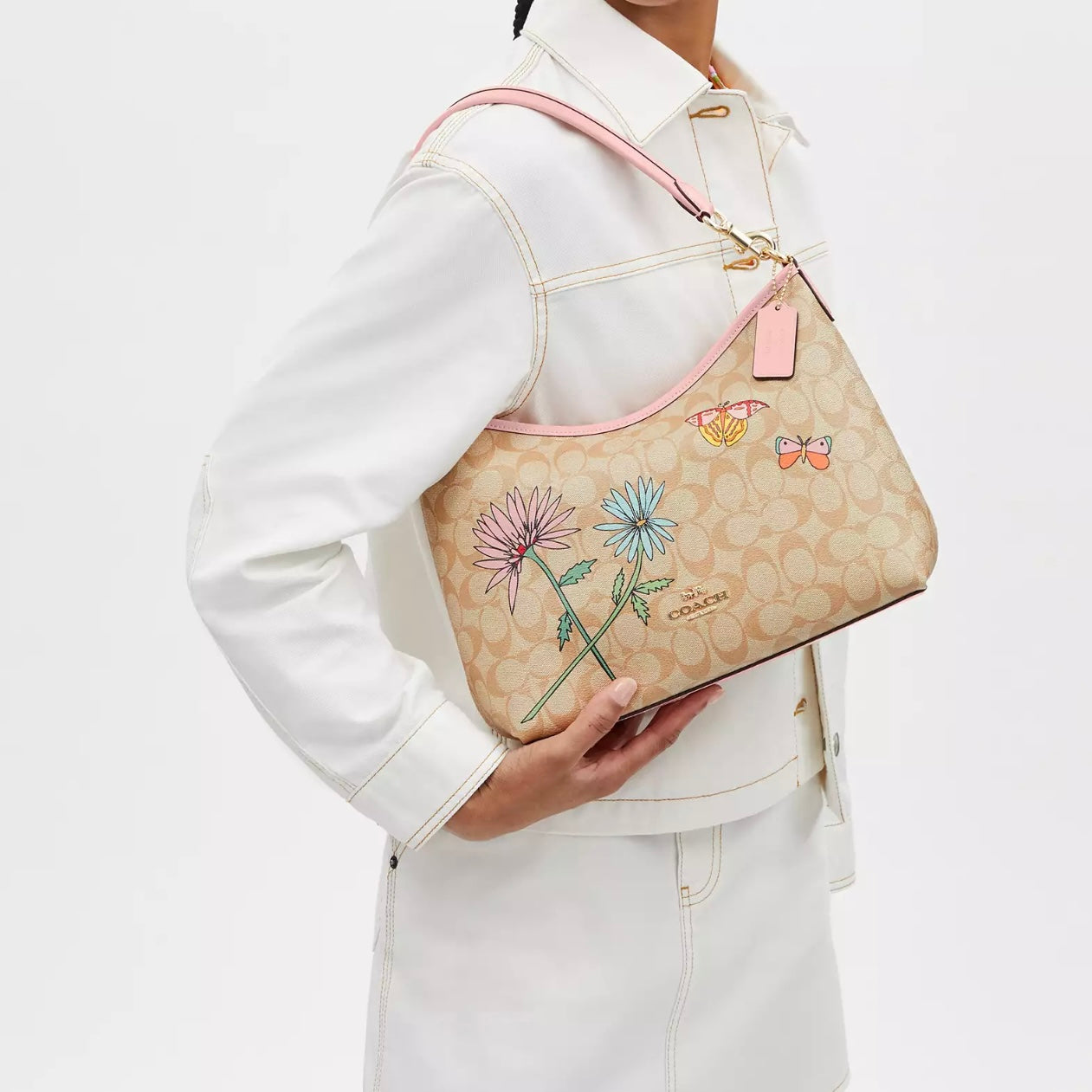 Coach X Observed By Us Laurel Shoulder Bag In Signature Canvas *Pre Order*