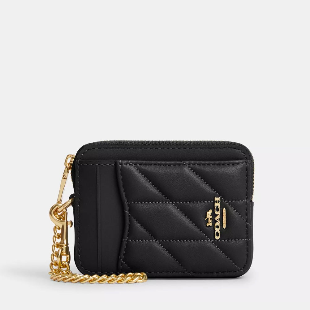 Coach Zip Card Case With Quilting *Pre Order*