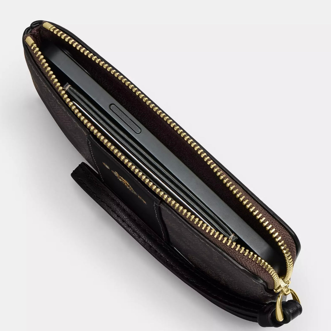 Corner Zip Wristlet With Lips Print *Pre Order*