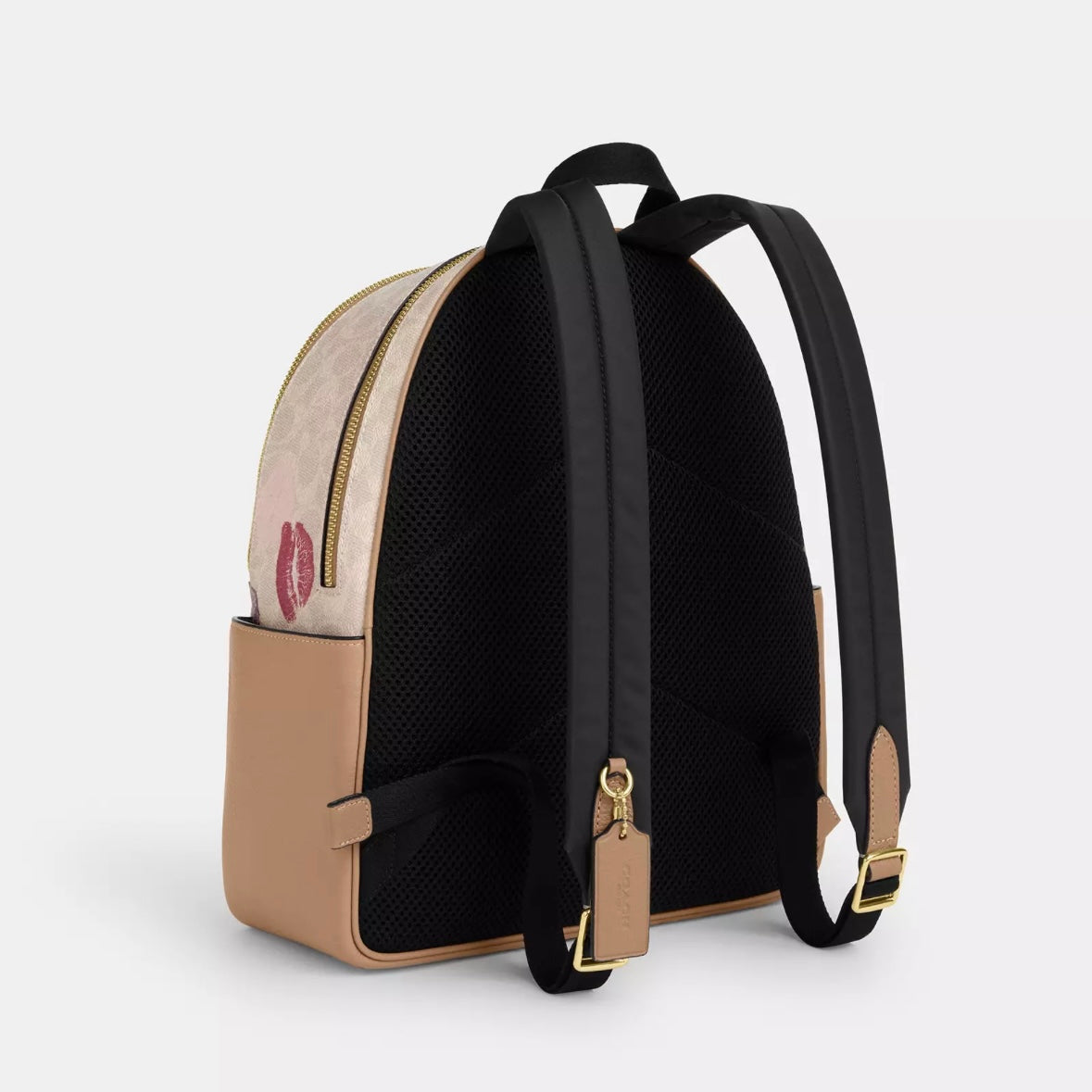 Coach Court Backpack In Signature Canvas With Lips Print *Pre Order*