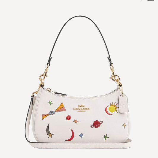 Coach X Observed By Us Teri Shoulder Bag In Leather With Print *Pre Order*