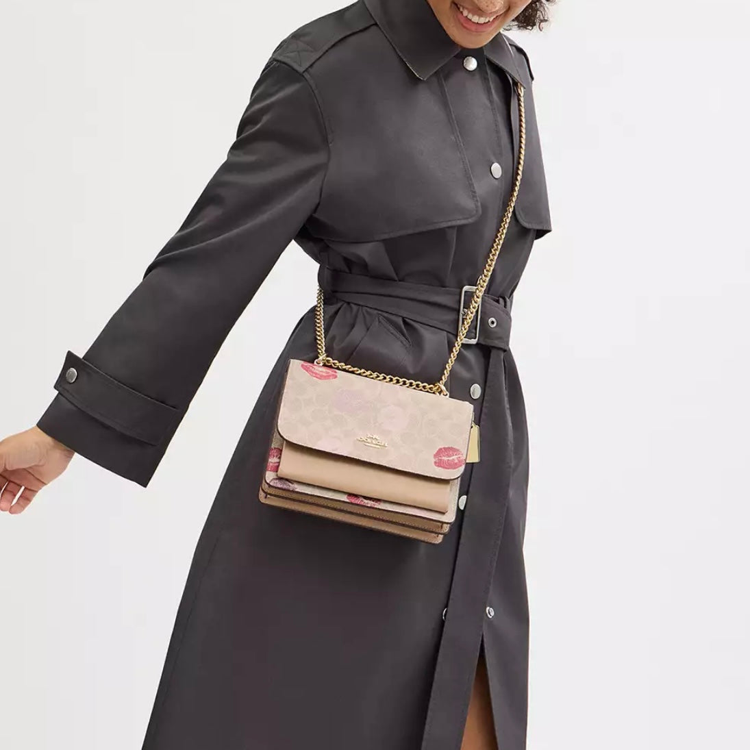 Coach Klare Crossbody Bag In Signature Canvas With Lips Print *Pre Order*