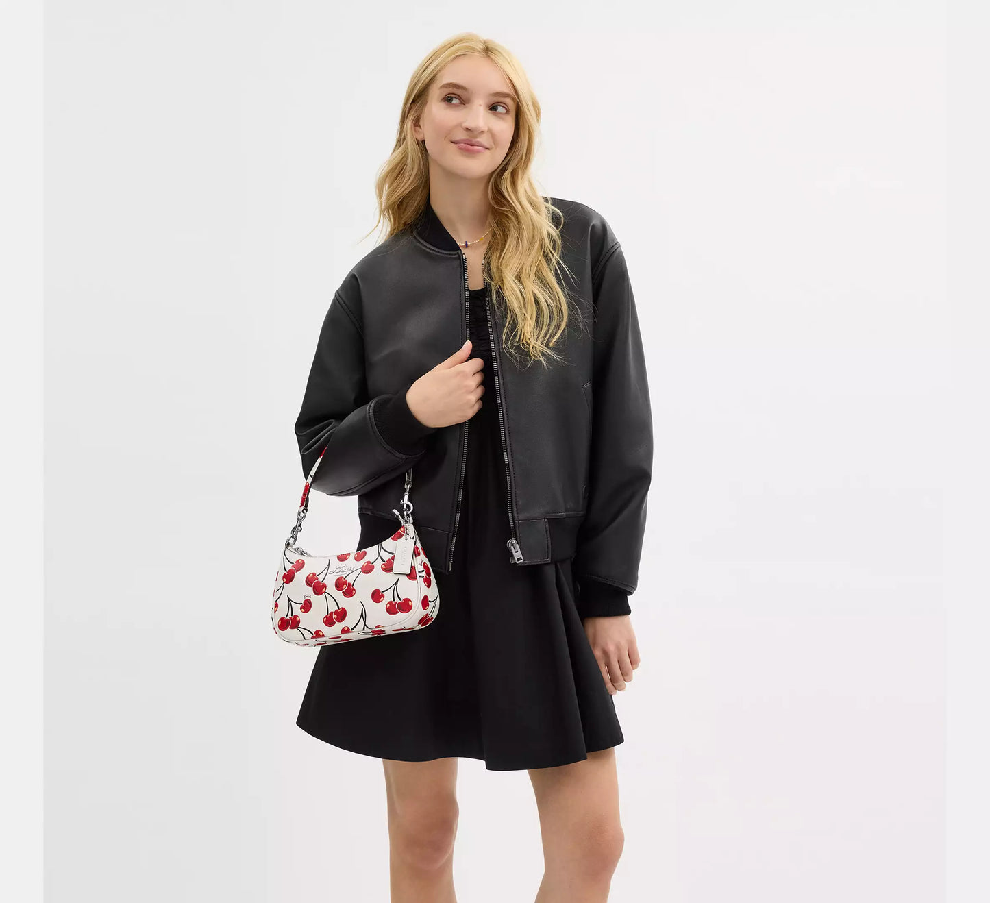 Teri Shoulder Bag With Cherry Print *Pre Order*