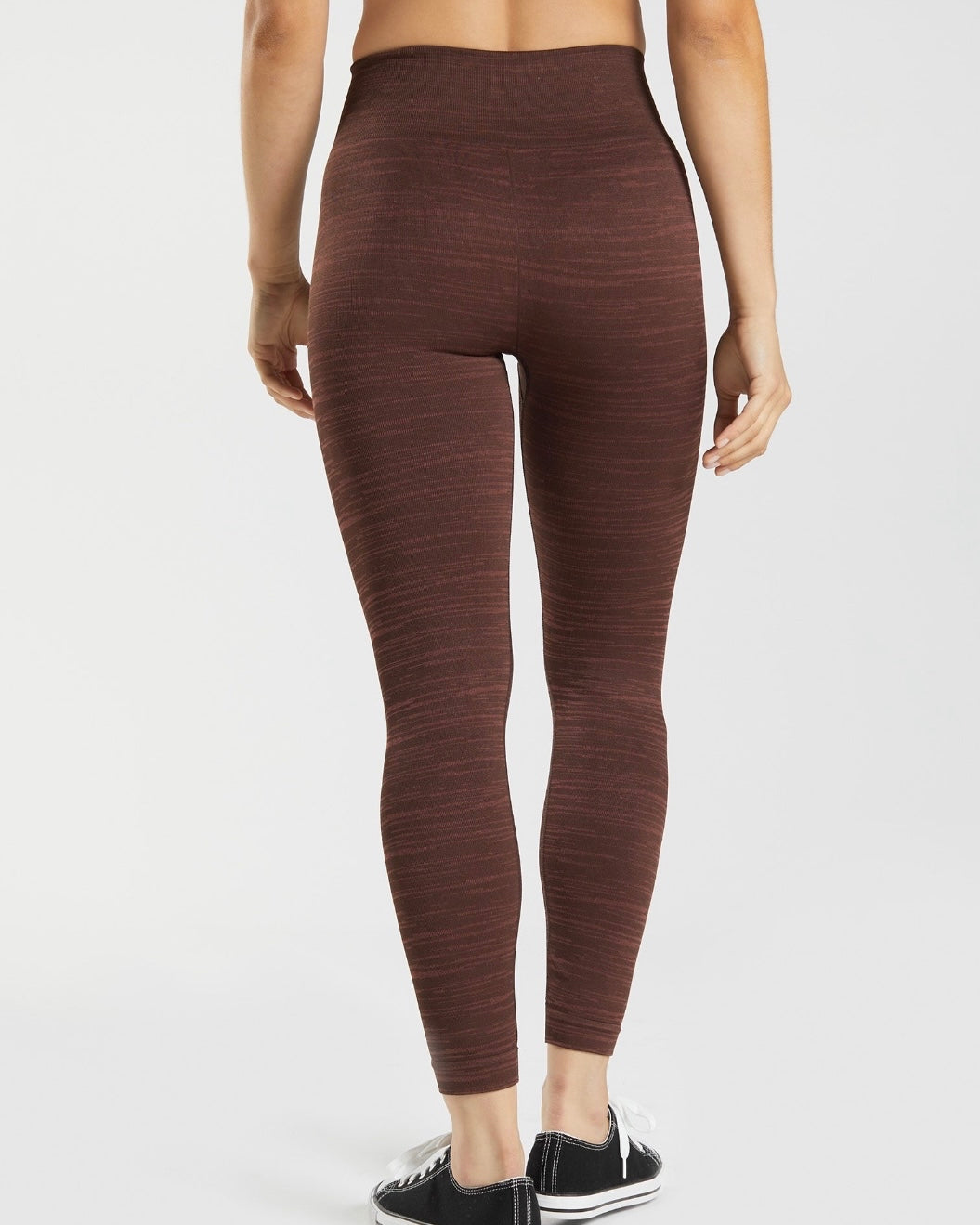 Adapt Marl Leggings Cherry Brown