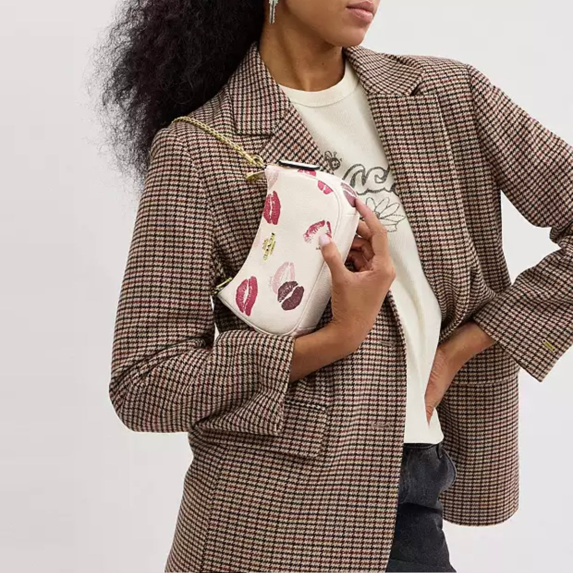 Coach Teri Mini Shoulder Bag With Lips Print *Pre Order*