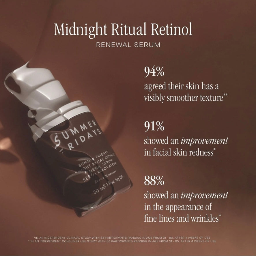 Summer Fridays
Midnight Ritual Retinol Renewal Serum *Pre Order*