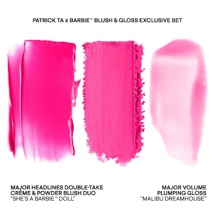 PATRICK TA Patrick Ta x Barbie™ Blush Duo and Lip Plumper Set *Pre Order*