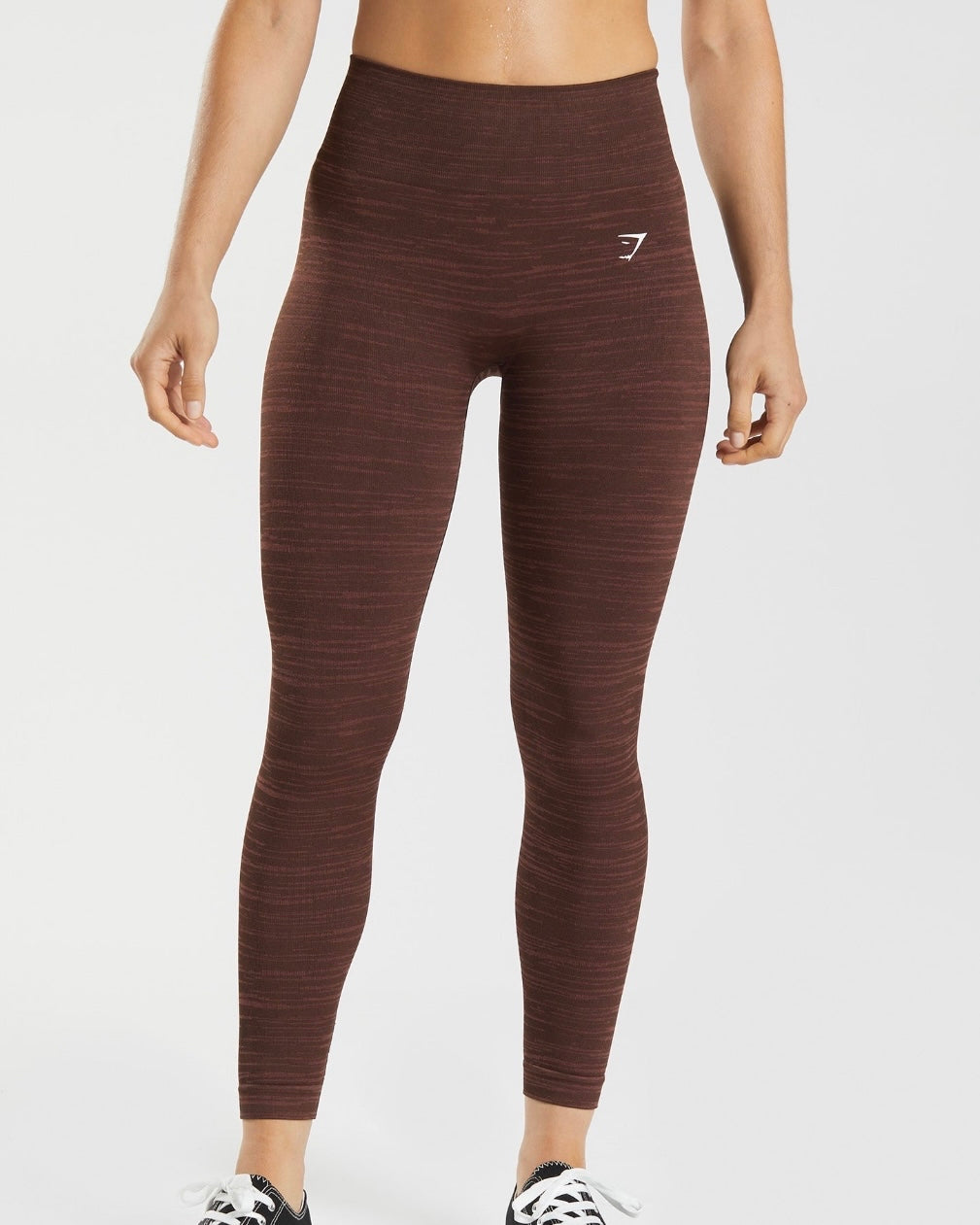 Adapt Marl Leggings Cherry Brown