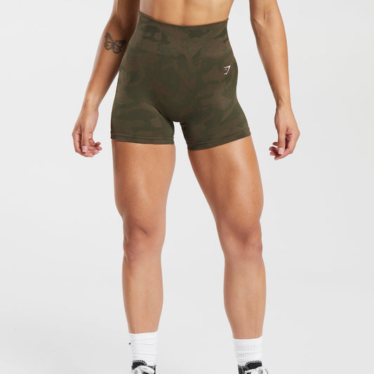 Adapt Camo Seamless Ribbed Shorts *Pre Order*