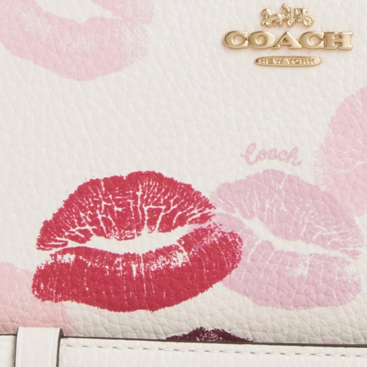 Coach Long Zip Around Wallet With Lips Print *Pre Order*