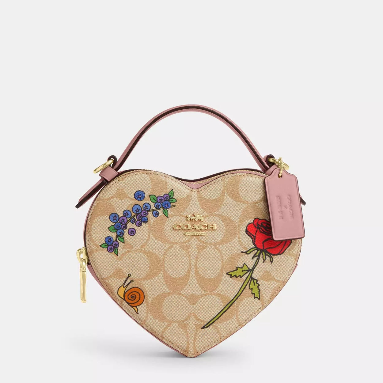 Coach X Observed By Us Heart Crossbody In Signature Canvas *Pre Order*