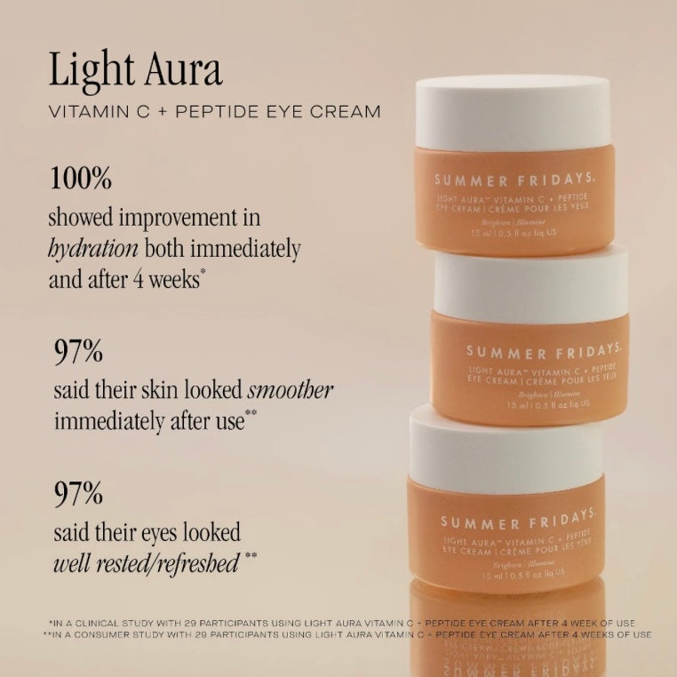 Summer Fridays Light Aura Vitamin C + Peptide Eye Cream *Pre Order*