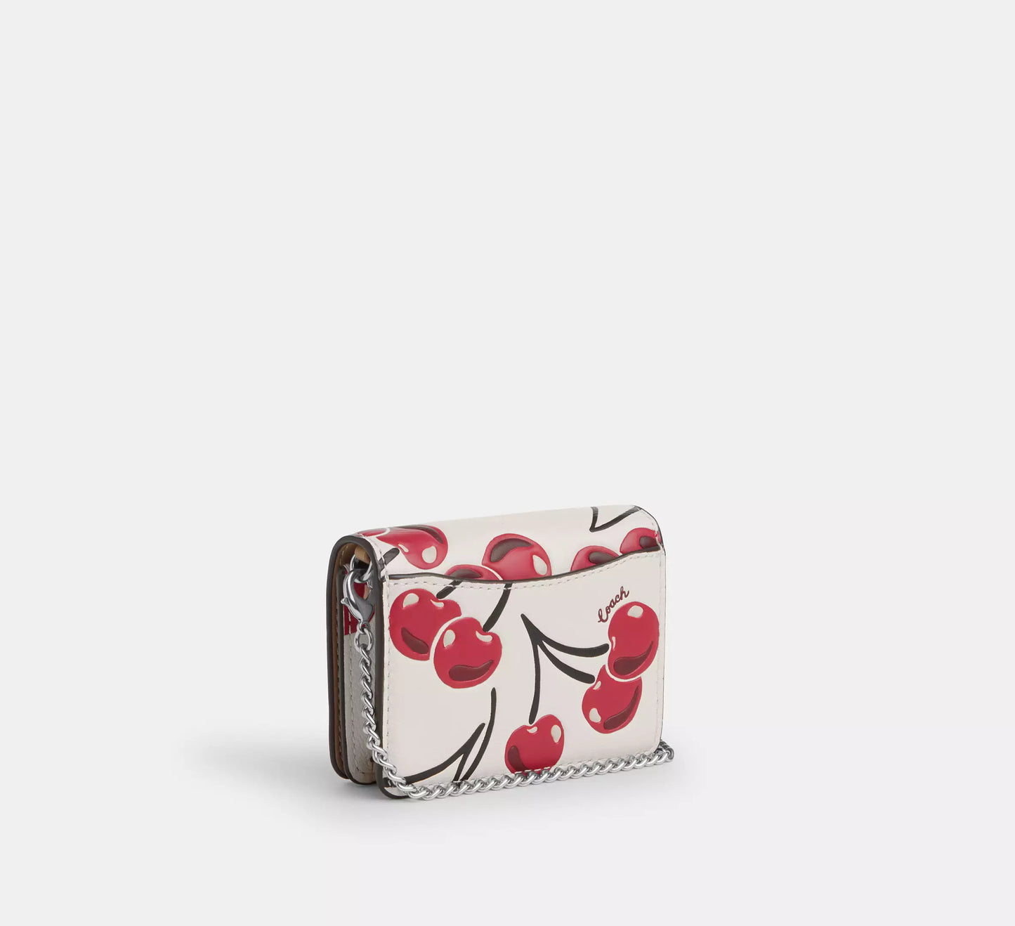 Mini Wallet On A Chain With Cherry Print *Pre Order*