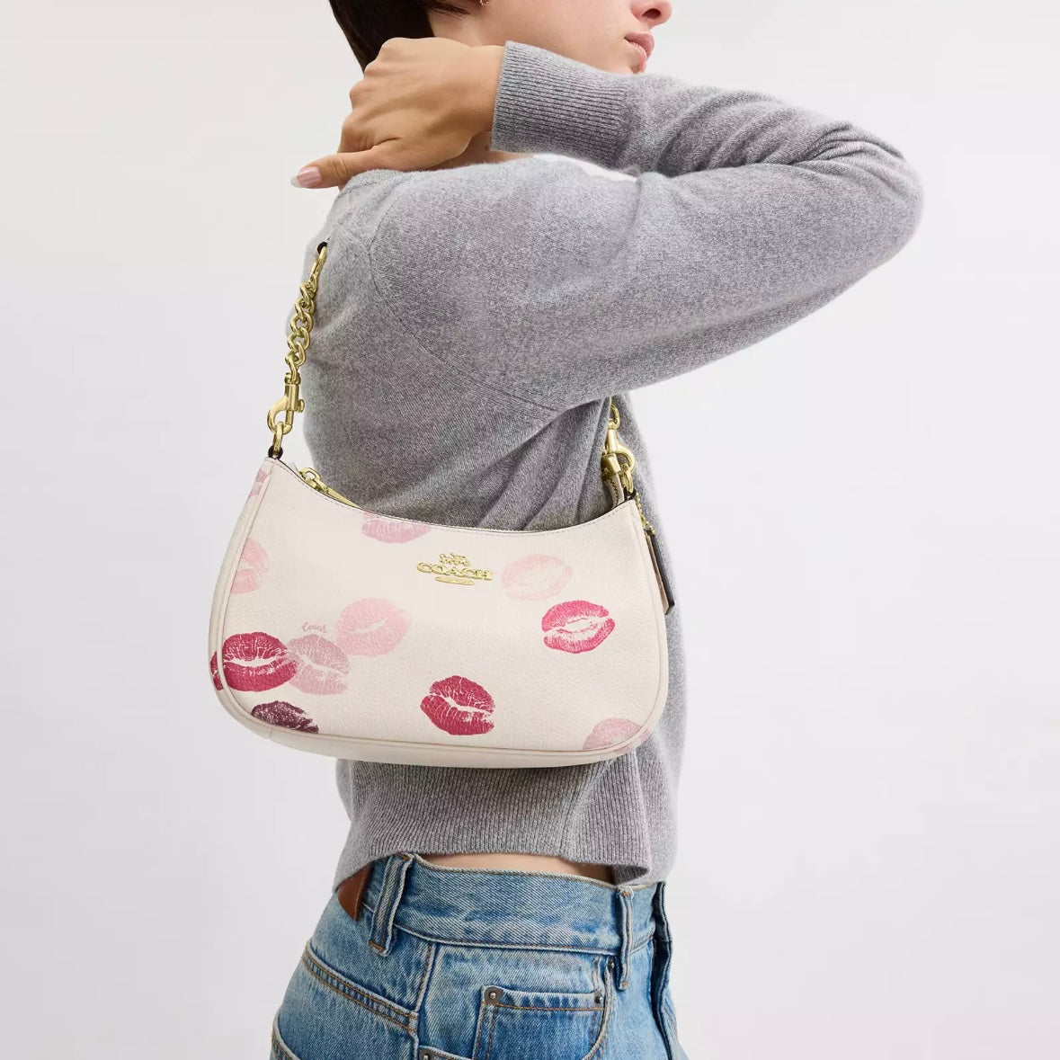 Coach Teri Shoulder Bag With Lips Print *Pre Order*