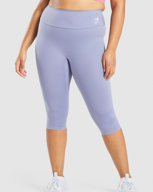 Training Cropped Leggings Blue