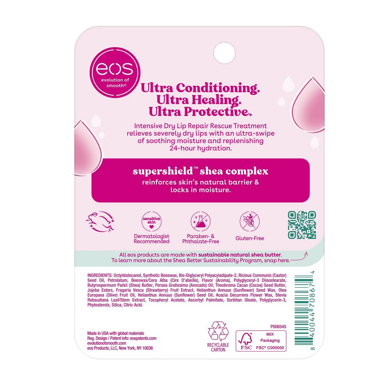 eos Intensive Dry Lip Repair Rescue Treatment - 0.7 fl oz/2pk