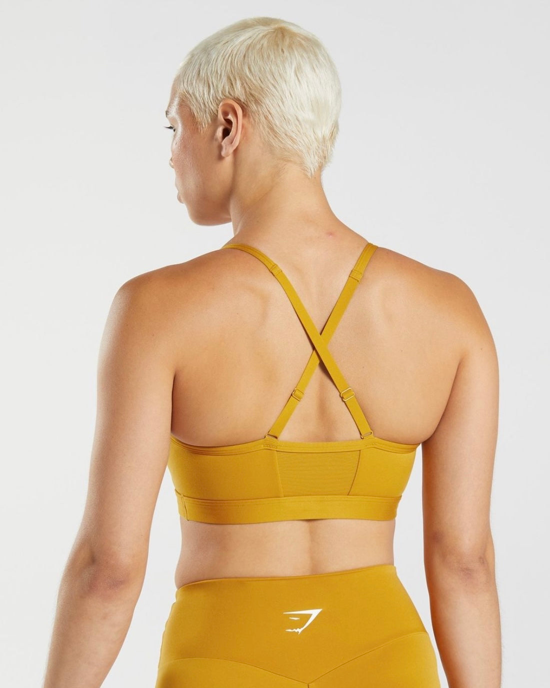 Ruched Sports Bra Yellow