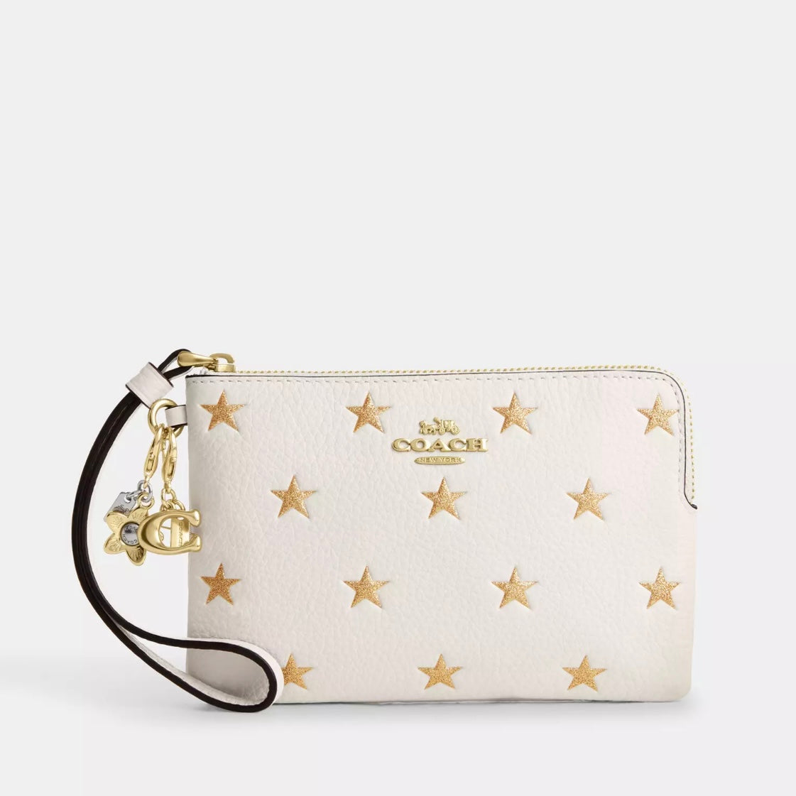 Coach Boxed Corner Zip Wristlet With Star Print *Pre Order*