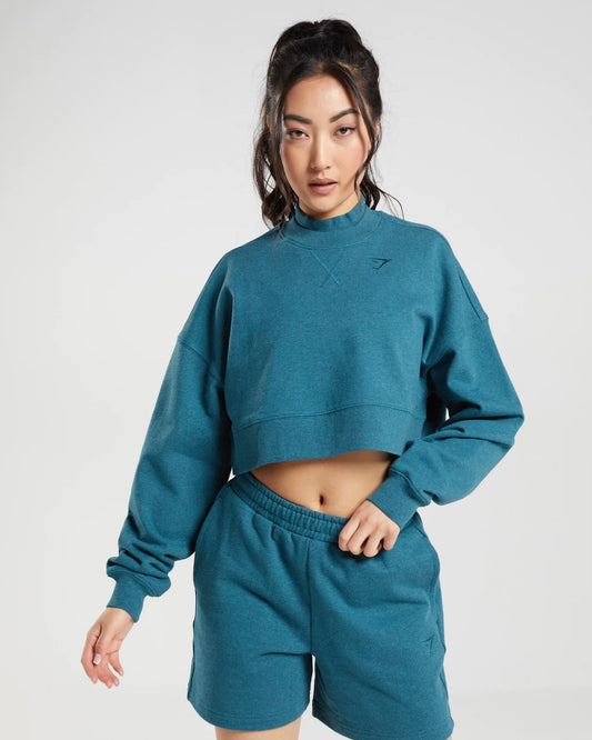 Rest Day Sweats Cropped Pullover