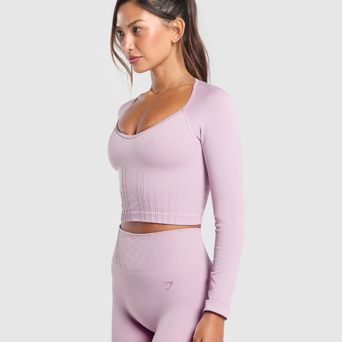 Gymshark Corset Seamless Long Sleeve Crop Top *Pre Order*