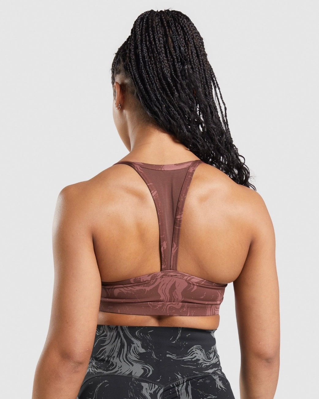 Power Sports Bra Cherry Brown