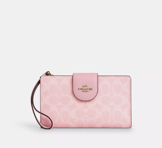 Phone Wallet In Signature Canvas *Pre Order*