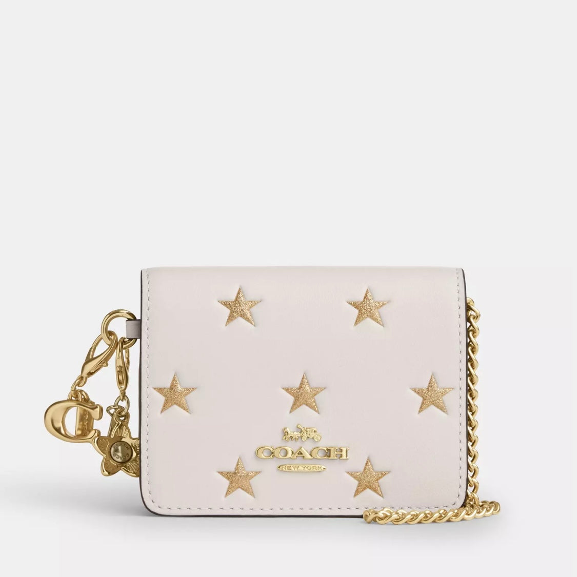 Coach Boxed Mini Wallet On A Chain With Star Print *Pre Order*