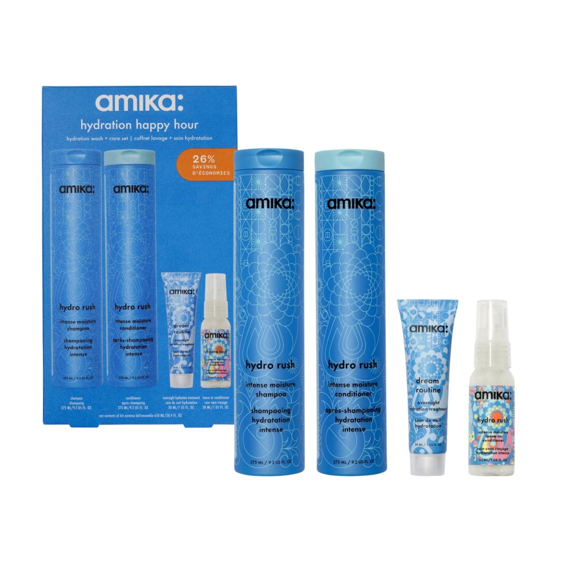 amika Hydration Happy Hour Wash + Care Hair Set *Pre Order*