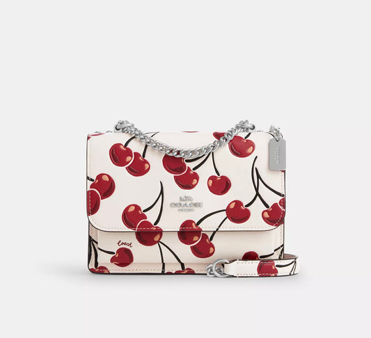 Mini Klare Crossbody With Cherry Print *Pre Order*