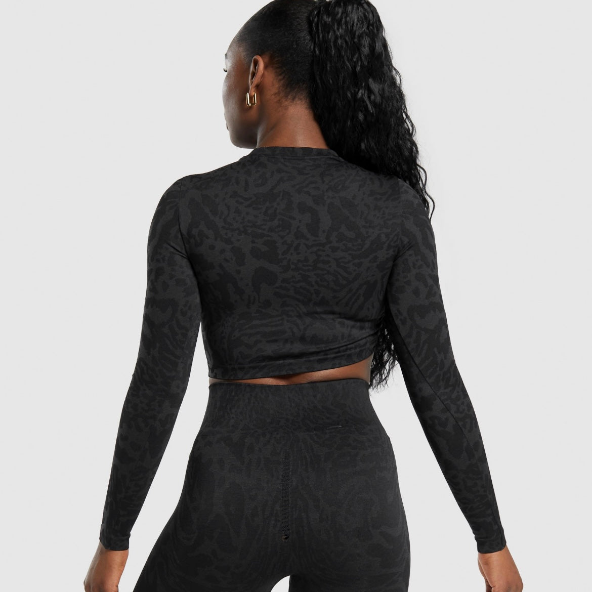 Adapt Safari Seamless Long Sleeve Crop Top *Pre Order*