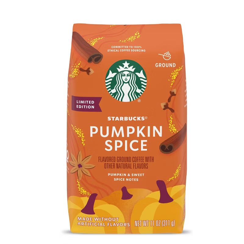 Starbucks Pumpkin Spice Light Roast Ground Coffee - 311gr *Pre Order*