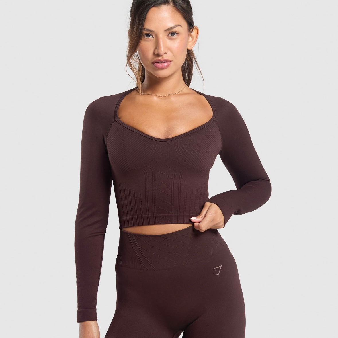 Gymshark Corset Seamless Long Sleeve Crop Top *Pre Order*