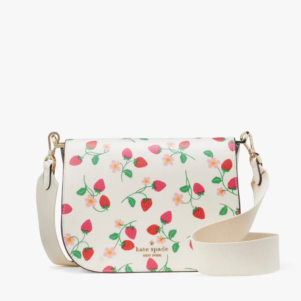 Kate Spade Madison Strawberry Vine Saddle Bag *Pre Order*