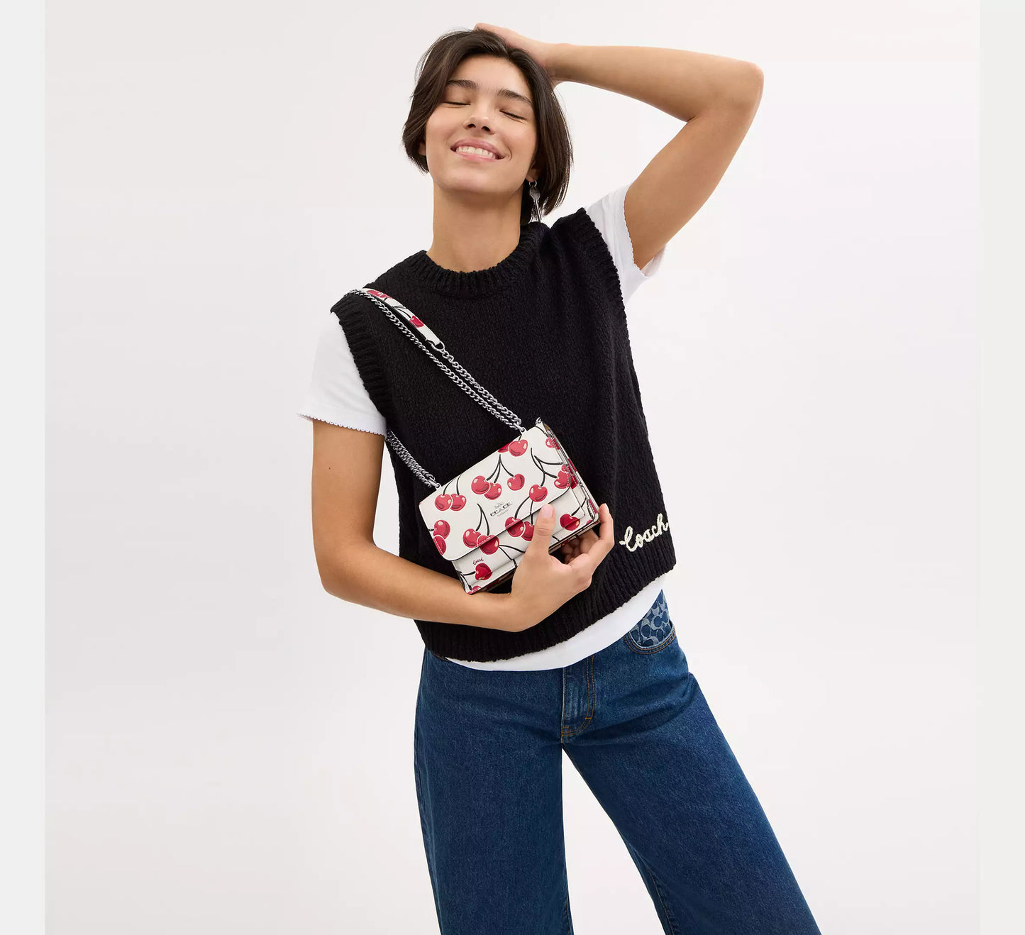 Mini Klare Crossbody With Cherry Print *Pre Order*