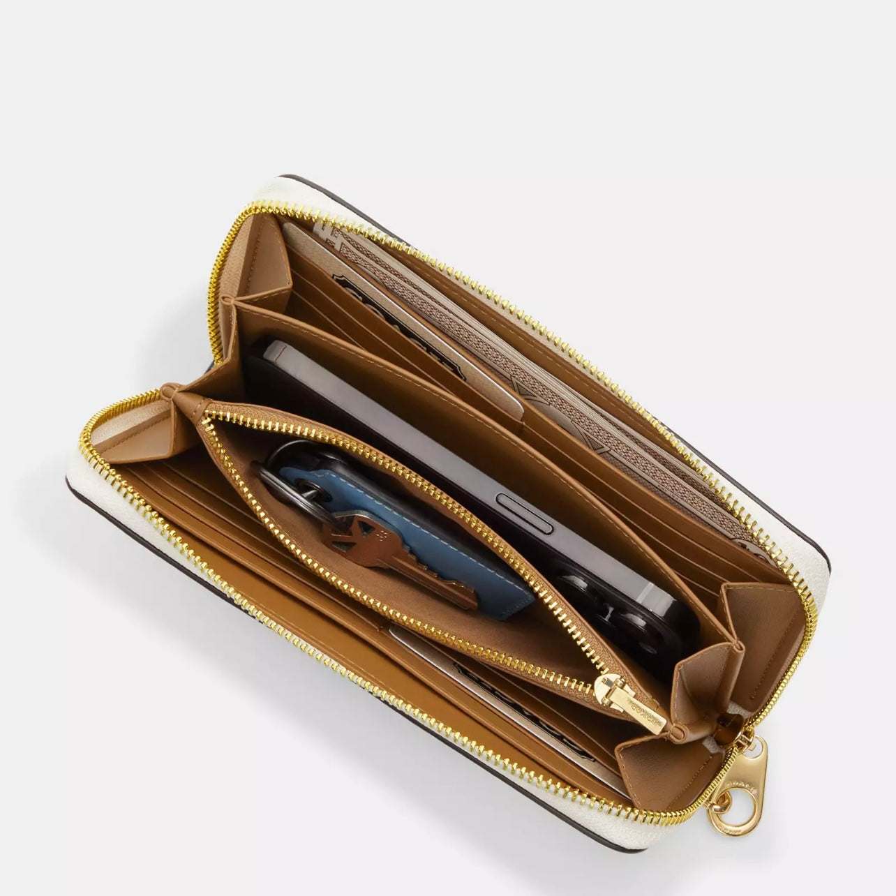 Long Zip Around Wallet in Signature Canvas *Pre Order*