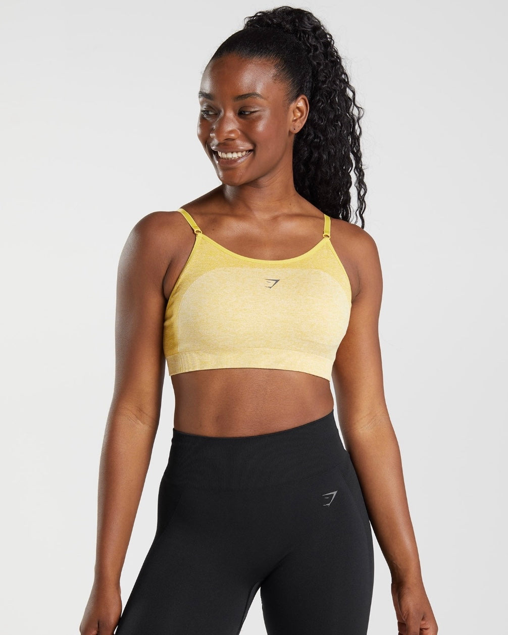 Flex Strappy Sports Bra Yellow