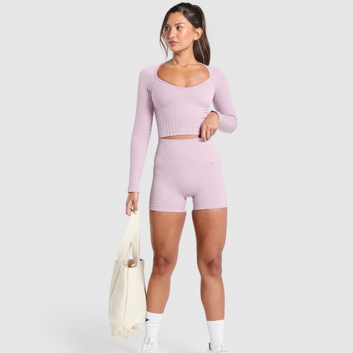 Gymshark Corset Seamless Long Sleeve Crop Top *Pre Order*