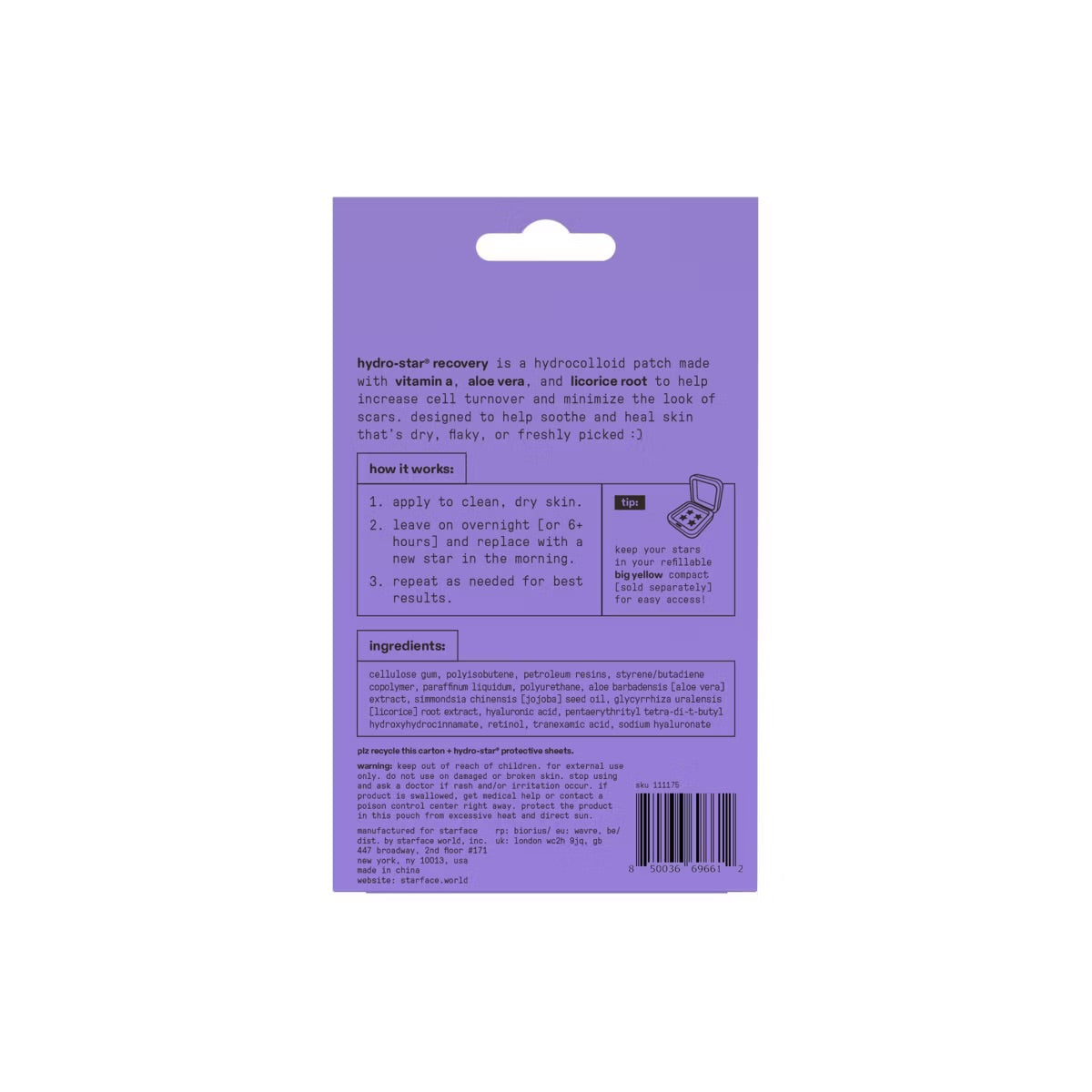 Starface Hydro-Star Recovery Patches - 32ct