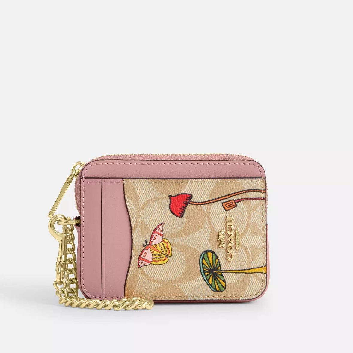 Coach X Observed By Us Zip Card Case In Signature Canvas