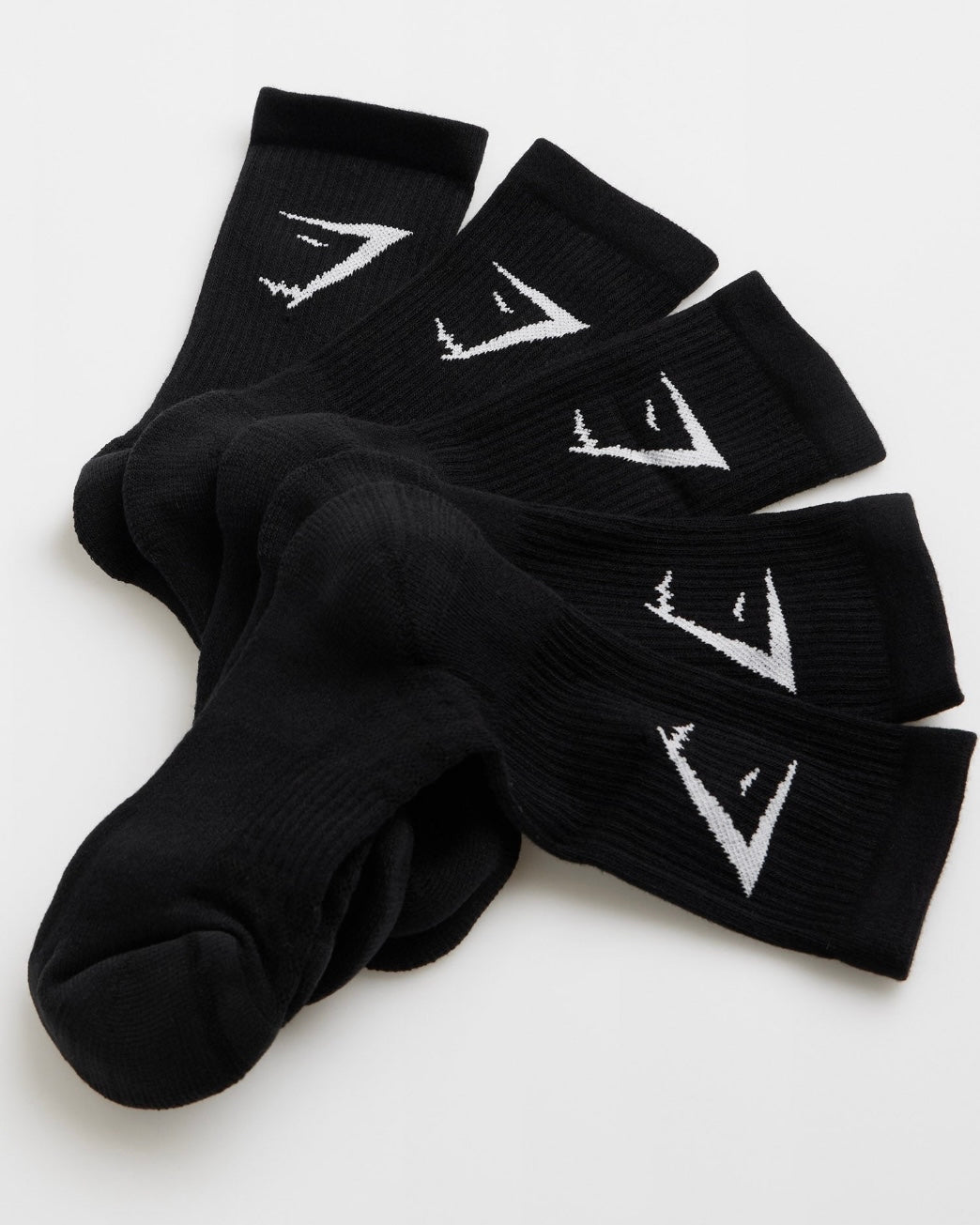 Crew Socks 5pk Black *Pre Order*