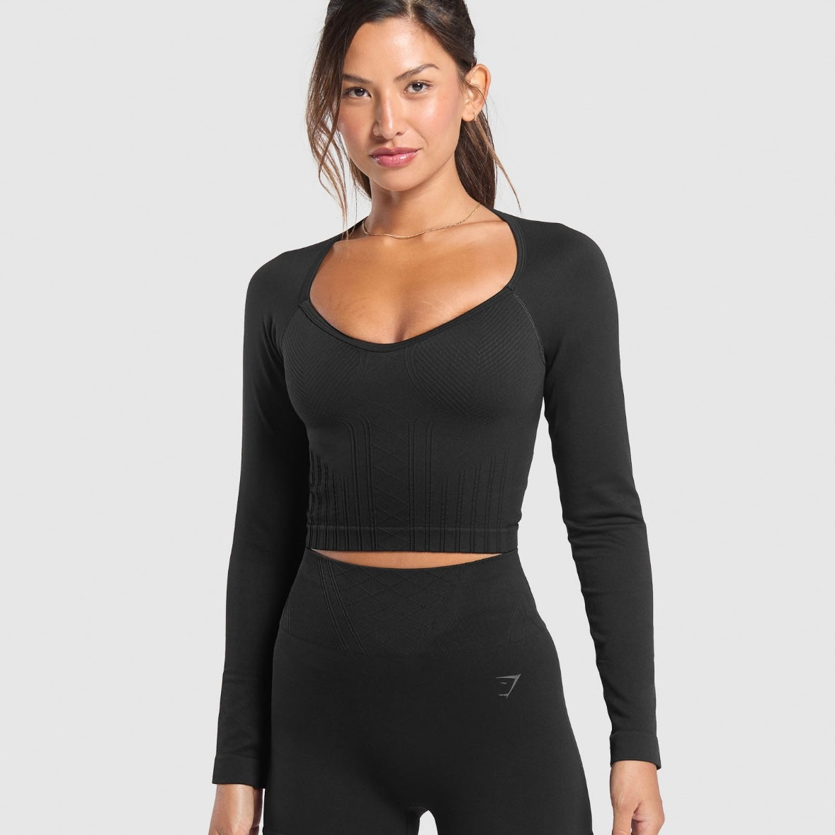 Gymshark Corset Seamless Long Sleeve Crop Top *Pre Order*