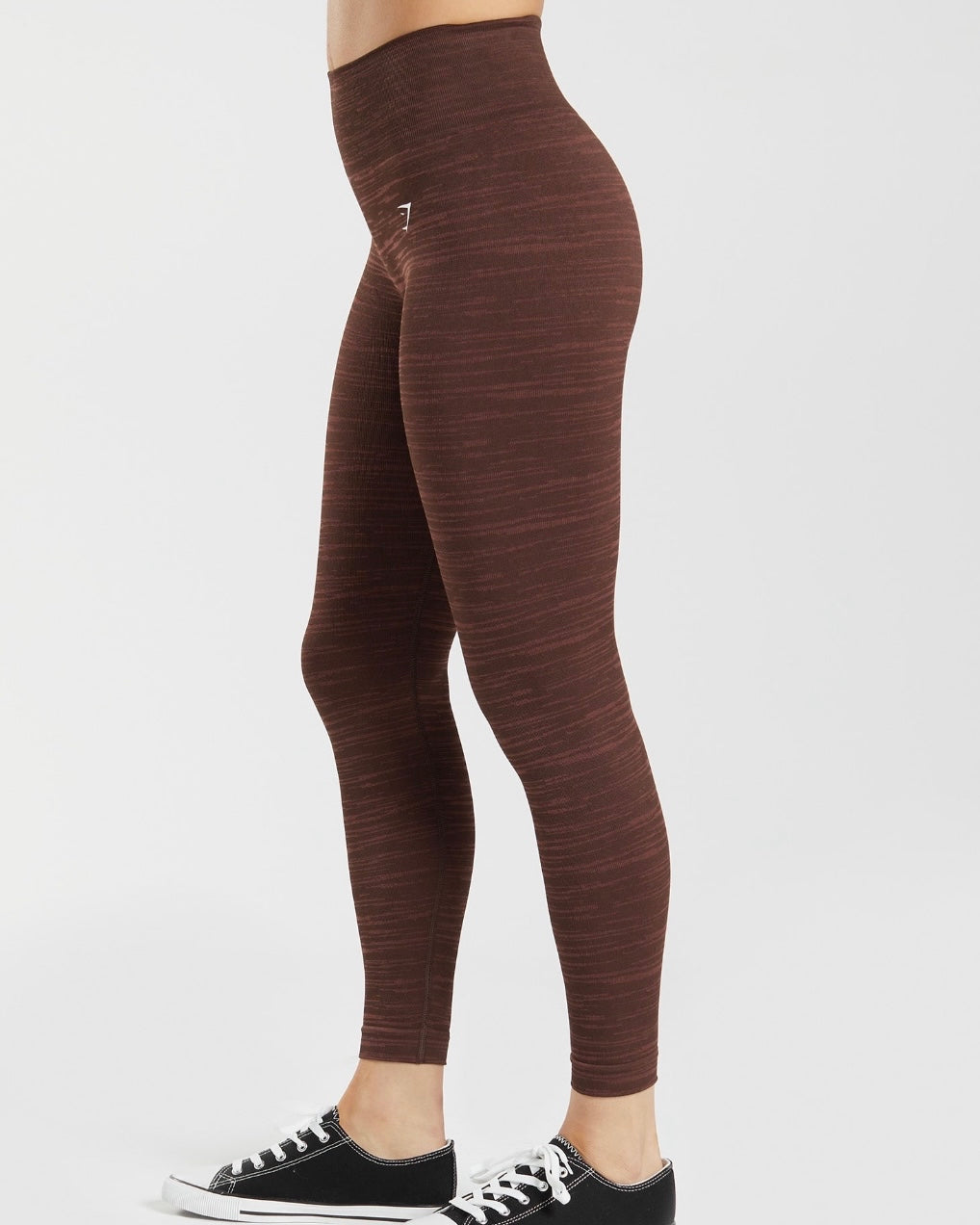 Adapt Marl Leggings Cherry Brown