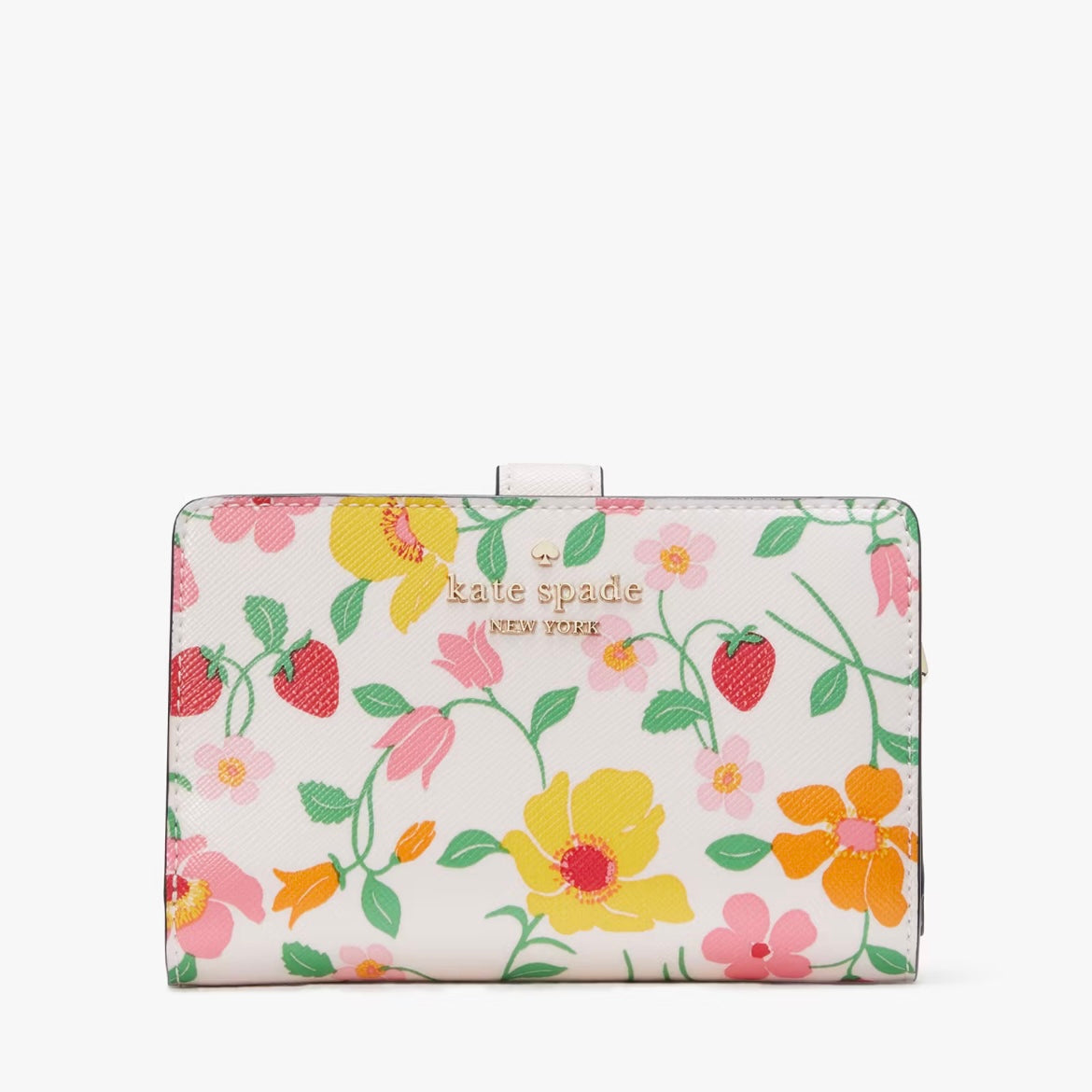 Kate Spade Boxed Madison Strawberry Garden Compact Bifold *Pre Order*
